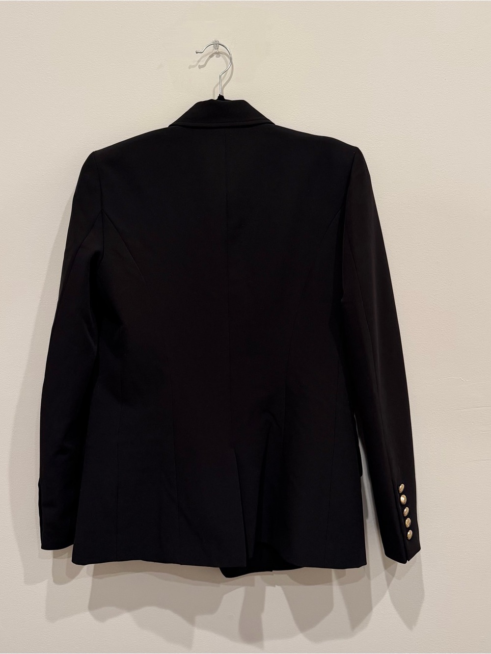 NWT Jason Wu Black Peak Lapel Blazer Gold Buttons Size 6 - Picture 3 of 10